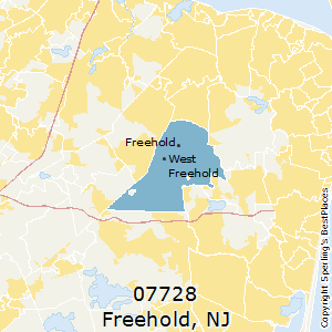 Freehold,New Jersey County Map