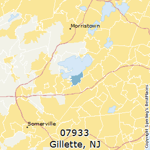 Gillette,New Jersey County Map