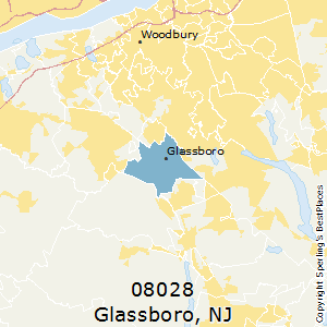 Glassboro,New Jersey County Map