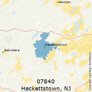 Hackettstown,New Jersey County Map