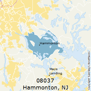 Hammonton,New Jersey County Map