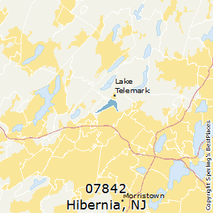 Hibernia,New Jersey County Map