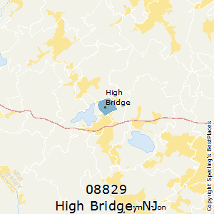 High_Bridge,New Jersey County Map