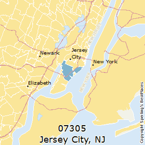 Jersey_City,New Jersey County Map