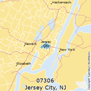 Jersey_City,New Jersey County Map