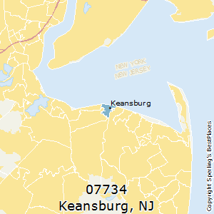 Keansburg,New Jersey County Map