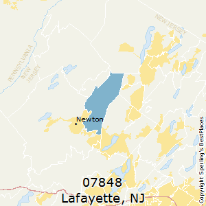 Lafayette,New Jersey County Map