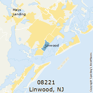 Linwood,New Jersey County Map