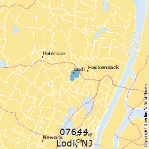 Lodi,New Jersey County Map