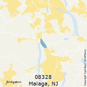Malaga,New Jersey County Map