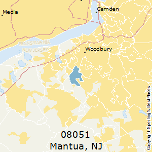 Mantua,New Jersey County Map