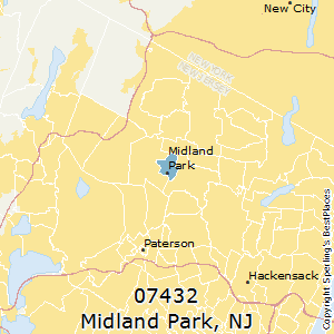 Midland_Park,New Jersey County Map