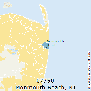 Monmouth_Beach,New Jersey County Map
