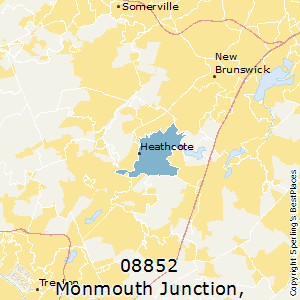 Monmouth_Junction,New Jersey County Map