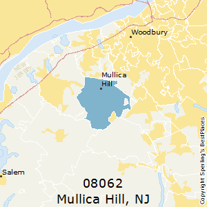 Mullica_Hill,New Jersey County Map