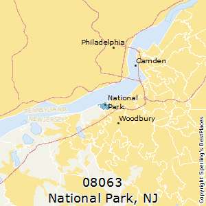 National_Park,New Jersey County Map