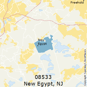 New_Egypt,New Jersey County Map