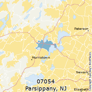 Parsippany,New Jersey County Map