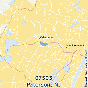 Paterson,New Jersey County Map