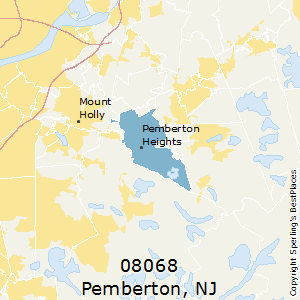 Pemberton,New Jersey County Map