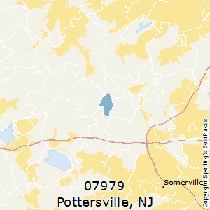 Pottersville,New Jersey County Map