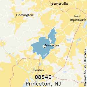Princeton,New Jersey County Map