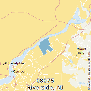 Riverside,New Jersey County Map