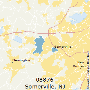 Somerville,New Jersey County Map
