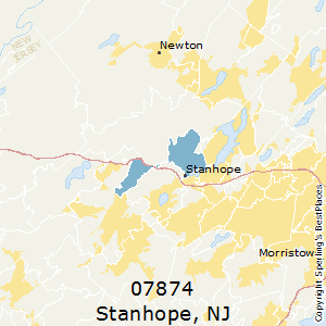 Stanhope,New Jersey County Map