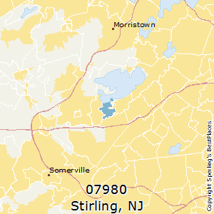 Stirling,New Jersey County Map