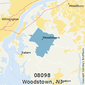 Woodstown,New Jersey County Map