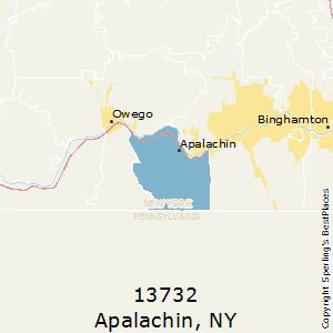 Apalachin,New York County Map