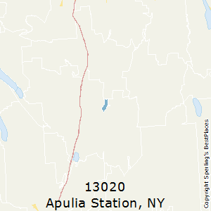 Apulia_Station,New York County Map