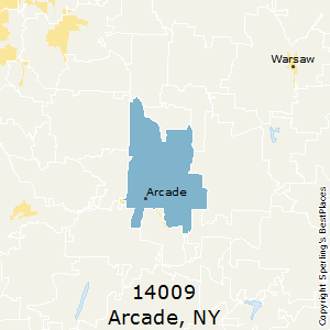 Arcade,New York County Map