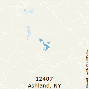 Ashland,New York County Map