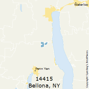 Bellona,New York County Map