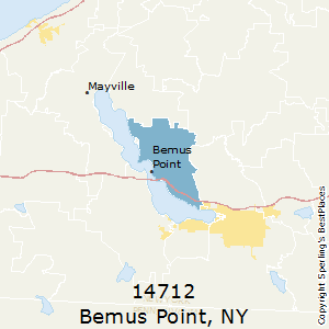 Bemus_Point,New York County Map