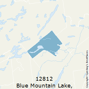 Blue_Mountain_Lake,New York County Map