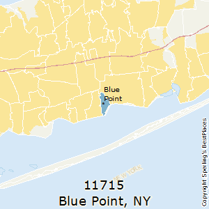 Blue_Point,New York County Map