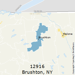 Brushton,New York County Map