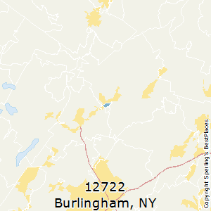 Burlingham,New York County Map