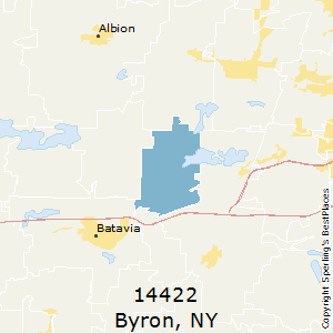 Byron,New York County Map