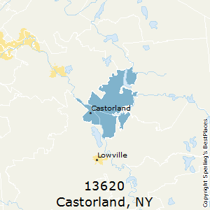 Castorland,New York County Map