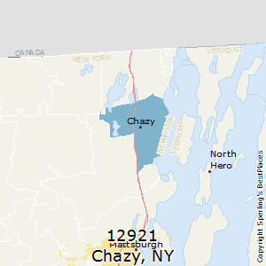 Chazy,New York County Map