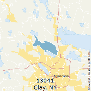 Clay,New York County Map