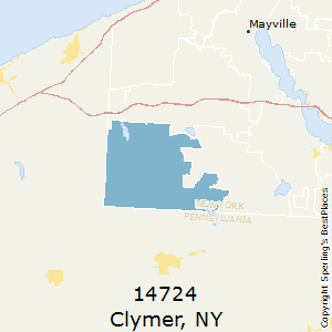 Clymer,New York County Map