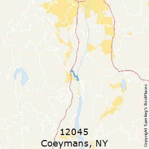 Coeymans,New York County Map