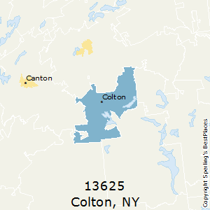 Colton,New York County Map