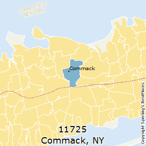 Commack,New York County Map