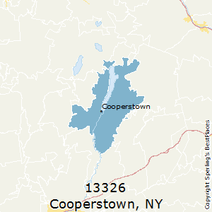 Cooperstown,New York County Map